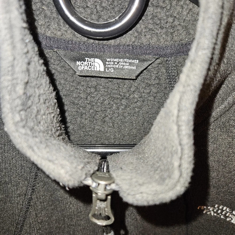 The North Face Women's Crescent Full Zip Fleece Jacket,Grey,Large - Picture 2 of 6